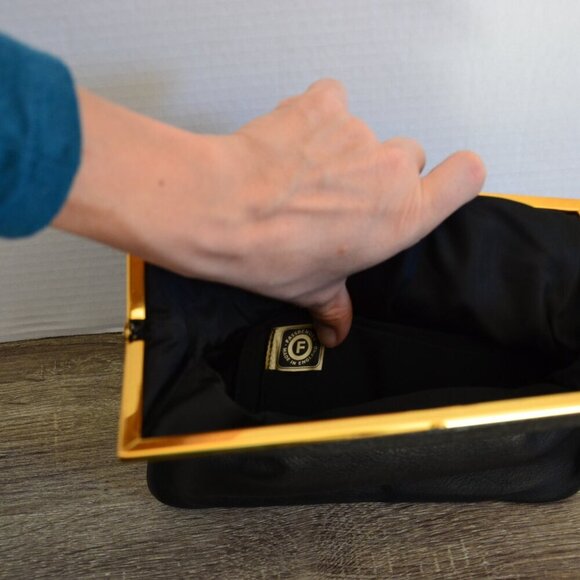 Vtg Fassbender England Fold Over Clutch - Picture 6 of 8